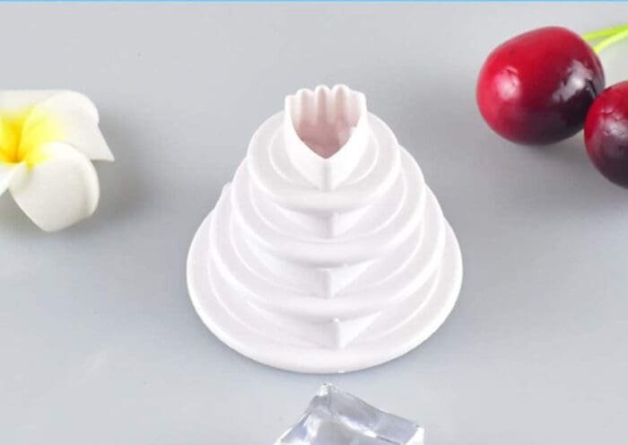 BakeGuru Cake Decor 4Pcs Peony Flower Shape Plastic Fondant Cookie Cutters | BSI 471