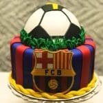 BakeGuru Cake Decor 2Pcs Football Printing Shape Plastic Fondant Cookie Cutters | BSI 474