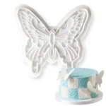 BakeGuru Cake Decor 2Pcs Butterfly Shape Plastic Fondant Cookie Cutters | BSI 475