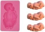 BakeGuru® 3D Large Sleeping Baby Silicone Fondant Mold