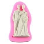 BakeGuru® Wedding Couple Silicone Mould | Fondant Silicone Mould for Sugar Craft | 3D DIY Fondant Silicon mould