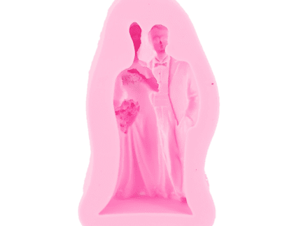 BakeGuru® Wedding Couple Silicone Mould | Fondant Silicone Mould for Sugar Craft | 3D DIY Fondant Silicon mould