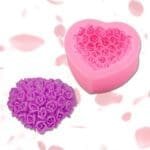 BakeGuru® Flower Delicate Floral Heart Silicone Soap Mould