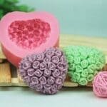 BakeGuru® Flower Delicate Floral Heart Silicone Soap Mould