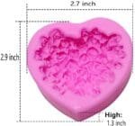 BakeGuru® Flower Delicate Floral Heart Silicone Soap Mould