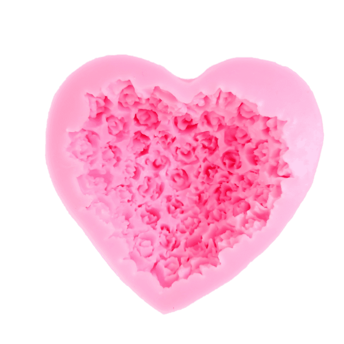 BakeGuru® Flower Delicate Floral Heart Silicone Soap Mould