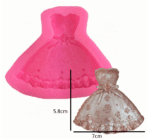 BakeGuru® Princess dress Fondant Silicone Mould