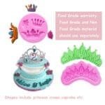 BakeGuru® 3 Piece crown Fondant Silicone Mould