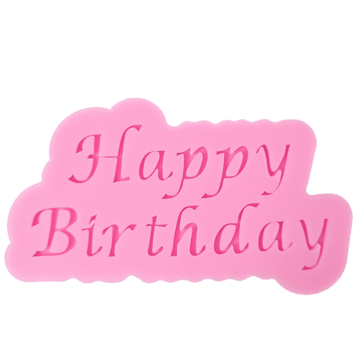 BakeGuru® Happy Birthday Fondant Silicone Mold