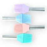 Silicone Oil Basting Brush Set with Stainless Steel Handle for Kitchen use, Cake Mixer Baking & Mixing Home Kitchen Tools | BSI 664