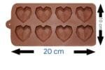 51HreryjTuLBSI 524 2Food Grade Silicone Heart Shape 8 Cavity Reusable Chocolate Mould | Fondant Chocolate Resin Clay Candle Mould | BSI 524