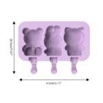 51iDLqWqH LBSI 519 33 Cavity Doll Shape Ice Pop Mold | Popsicle Silicone Molds with Lid | BPA Free Ice Cream Bar Mold | BSI 519