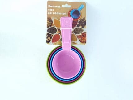 Multicoloured 4PCS Measuring Cups Spoons