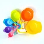 Rainbow Colors 6PCS Measuring Cups Spoons