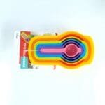 Rainbow Colors 6PCS Measuring Cups Spoons