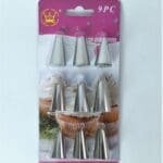 9 Piece Nozzle Icing Piping Nozzles Cake Sugarcraft Decorating Tool Set