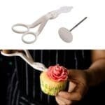 BSI 208 (3)Cake Flower Lifter (Scissor) with Nail Set | Cupcake Icing Flower Lifters | Cake Cupcake Decor | BSI 208