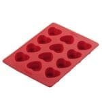 BSI 248 4Valentine's Day Special 12 Cavity Small Heart Shape with Gothic Design Silicone Candy Mould | BSI 248