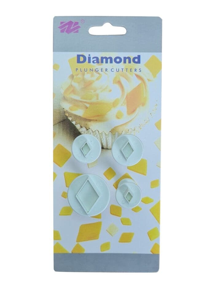 BSI 285 (2)Cake Decor Set of 3Pcs Four Petals Flower Shape Plunger Cutter Fondant Tools Set | BSI 296