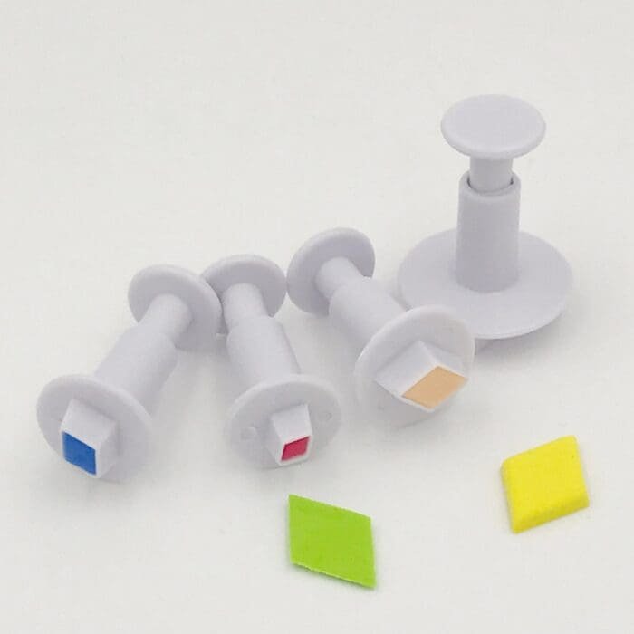 BSI 285 (5)Cake Decor Set of 3Pcs Four Petals Flower Shape Plunger Cutter Fondant Tools Set | BSI 296