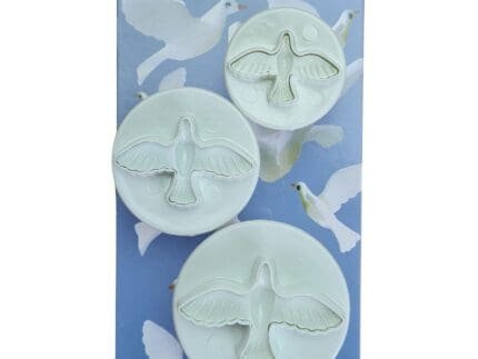 BSI 295 (1)Cake Decor Set of 3Pcs Dove Shape Plunger Cutter Fondant Tools Set | BSI 295