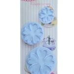 BSI 298 (1)Cake Decor Set Of 3Pcs Five Petals Flower Shape Plunger Cutter Set | BSI 298