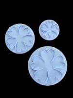 BSI 298 (2)Cake Decor Set Of 3Pcs Five Petals Flower Shape Plunger Cutter Set | BSI 298