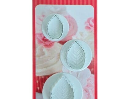 BSI 302 (1)Cake Decor Set Of 3Pcs Leaf Shape Plunger Cutter Fondant Tools Set | BSI 302