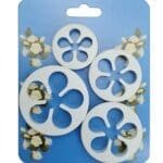 Cake Decor Set Of 4Pcs Five Petals Flower Shape Plunger Cutter Fondant Tools Set | BSI 311
