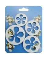 Cake Decor Set Of 4Pcs Five Petals Flower Shape Plunger Cutter Fondant Tools Set | BSI 311