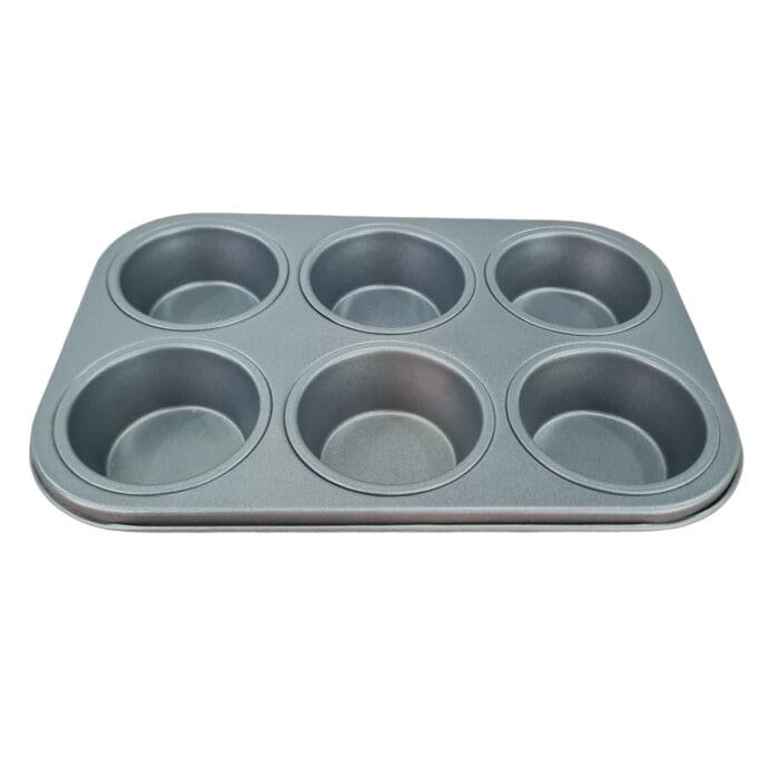 6cup cakesCarbon Non-Stick Cake Moulds/Tins/Pans/Trays for both Oven and Cooker | BSI 37