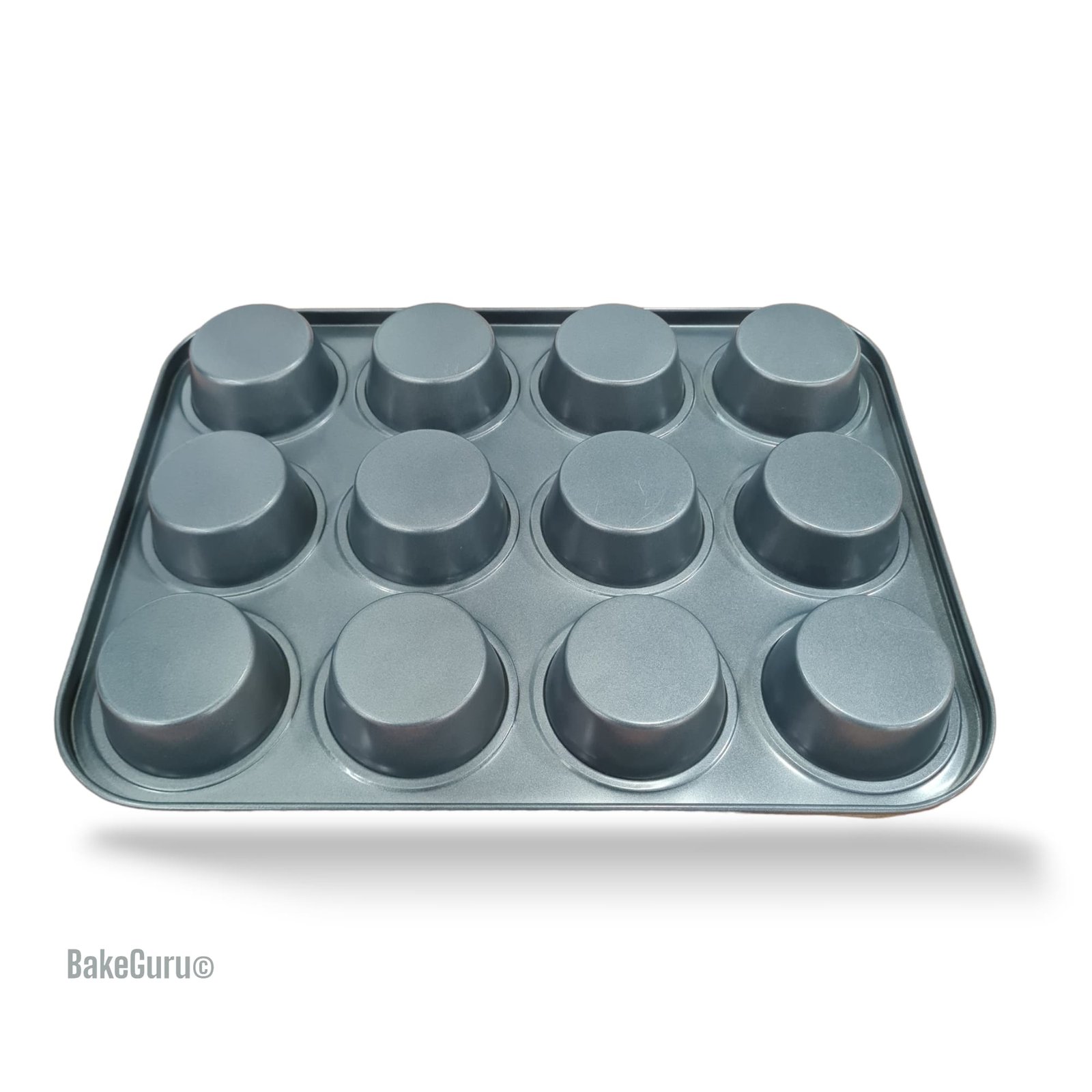 12 Cupcake Holder Non-Stick Carbon Steel Pan - Baketivity