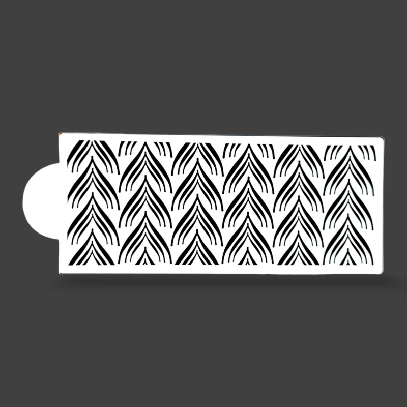 BakeGuru® Wave Pattern Stencil Royal Icing and Lustre Dust Stencil ...