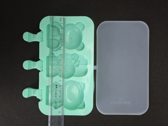 BSI 519 2 (2)3 Cavity Doll Shape Ice Pop Mold | Popsicle Silicone Molds with Lid | BPA Free Ice Cream Bar Mold | BSI 519