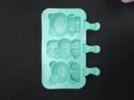 BSI 519 33 Cavity Doll Shape Ice Pop Mold | Popsicle Silicone Molds with Lid | BPA Free Ice Cream Bar Mold | BSI 519