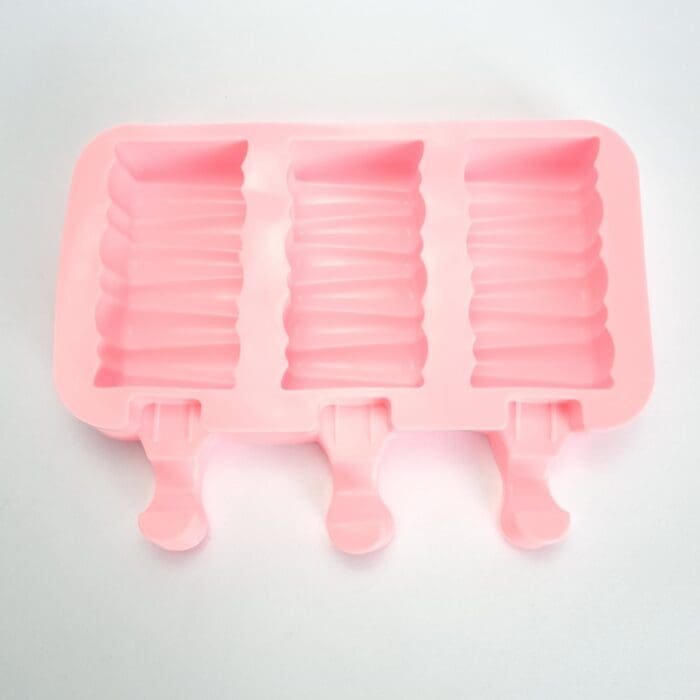 3 Cavities Silicone Popsicle Molds with Lid, BPA Free Homemade Ice Cream Bar Mold Ice Pop Molds | BSI 520