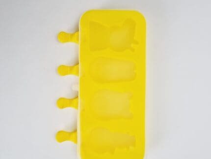 BSI 523 Main4 Cavities Doll Shape Ice Pop Mold | Popsicle Silicone Molds with Lid | BPA Free Ice Cream Bar Mold | BSI 523