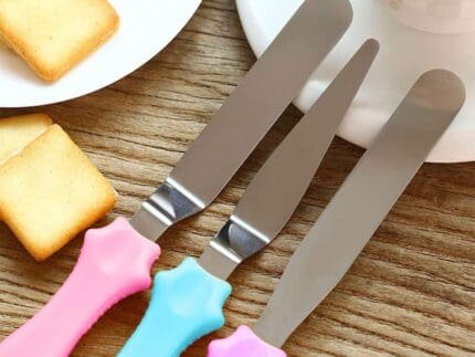 3 Shapes Spatulas Angular, Triangular , Straight Palette Tool |Stainless Steel | BSI 55