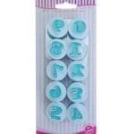 Cake Decor 10 Pieces Easy Mini Number Plunger Cutter Set | BSI 650