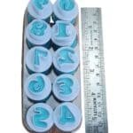 Cake Decor 10 Pieces Easy Mini Number Plunger Cutter Set | BSI 650