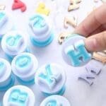 Cake Decor 36 Pieces Easy Mini Uppercase Alphabet Fondant Letters and Numbers Plunger Cutter Set | BSI 652