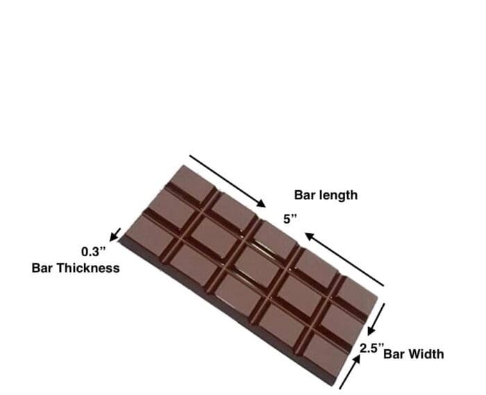 4Cavity Plastic Chocolate Bar Mould Polycarbonate Chocolate Mould Baking Pastry Cake Decoration Bakery Tools | BSI 264