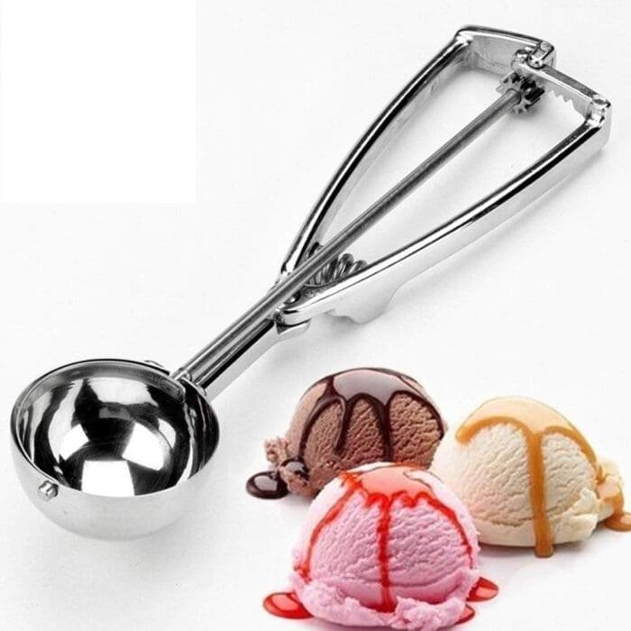 BakeGuru® Icecream Scoop | Easy Handled Multi-Use Stainless Steel Ice Cream Scooper Medium Size | BSI 551A_Scoop