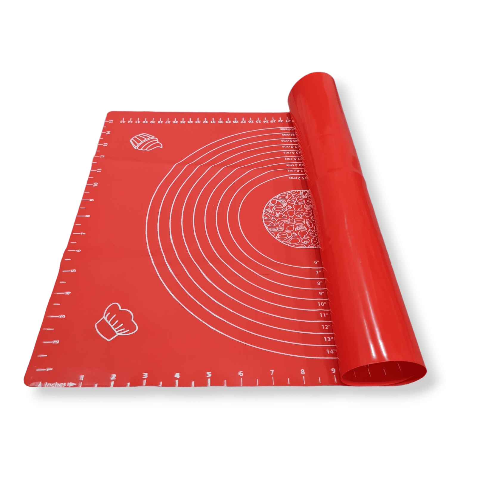 Silicone Fondant Rolling Mat, Non-Slip Silicone Pastry Mat with  Measurements Reusable BPA Free Baking Mat 50 * 70 CM for Counter Mat, Dough Rolling  Mat, Oven Liner,Fondant/Pie Crust Mat (Multicolour)