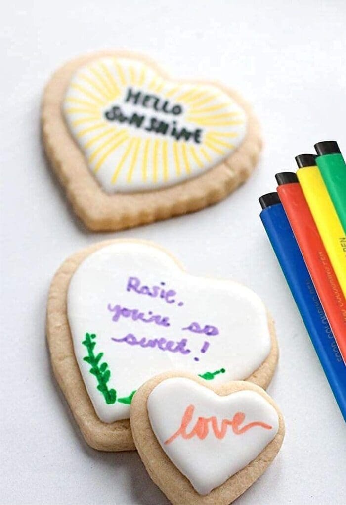 Food Writer Edible Marker | Edible Ink Marker Pen | Cake Decorating Markers Pens | Assorted Colors (Set of 5 Pcs) | BSI 81