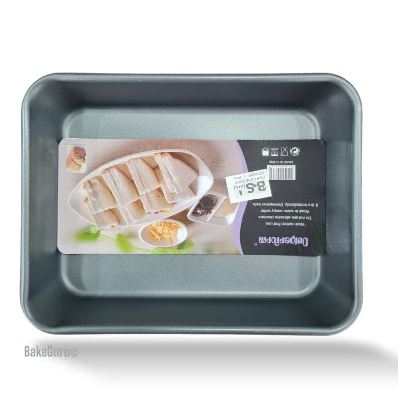 Carbon Steel Spring form rectangular Shape Non-Stick Cake Molds/Tins/Pans/Trays for Oven and Cooker with BSI 91