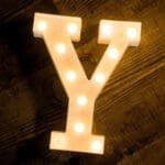 Led Light Alphabet [Y] | BSI Y