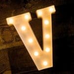 Led Light Alphabet [V] | BSI V