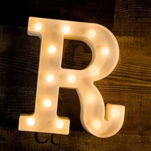 Led Light Alphabet [R] | BSI R