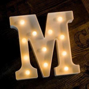 Led Light Alphabet [M] | BSI M